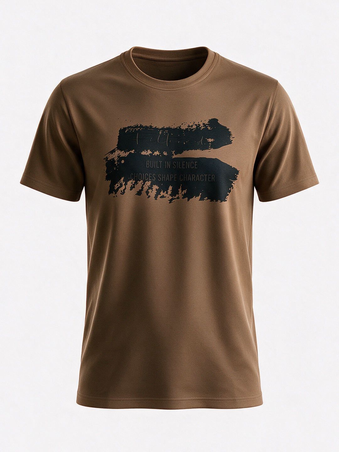 Men's Cotton Blend Printed Round Neck Regular Fit T-Shirt