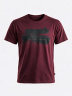 Men's Cotton Blend Printed Round Neck Regular Fit T-Shirt
