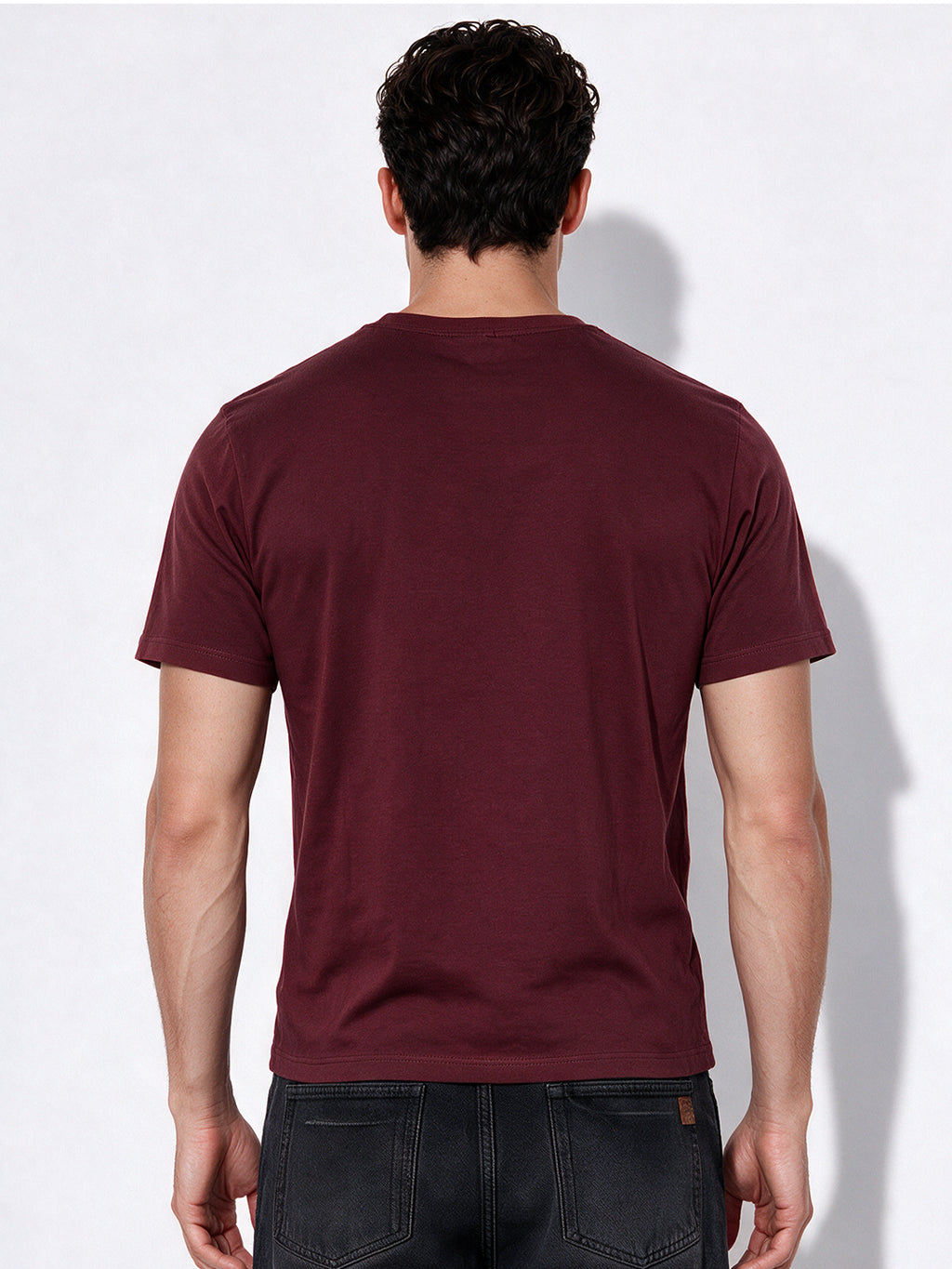 Men's Cotton Blend Printed Round Neck Regular Fit T-Shirt