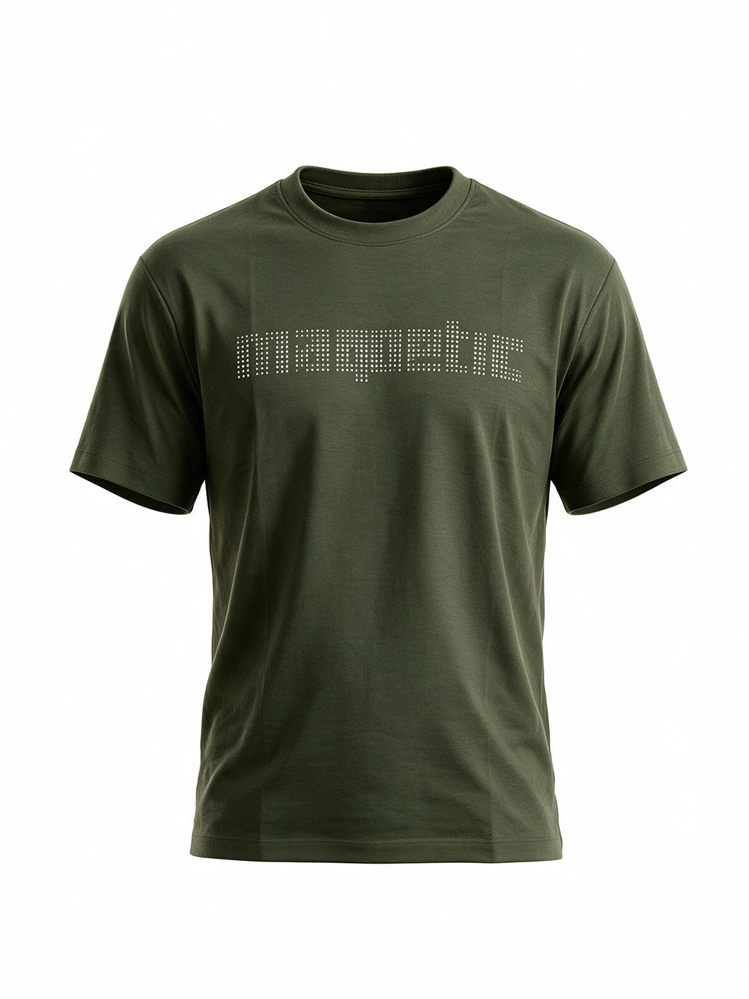 Dark Olive Magnetic Print T-Shirt Secondary image