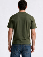 Men's Printed Round Neck Regular Fit T-Shirt