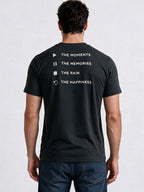 Black Regular Fit Printed Tshirt