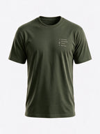 Olive Regular Fit Printed Tshirt