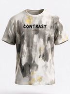 Men's Blended Printed Round Neck Regular Fit T-Shirt
