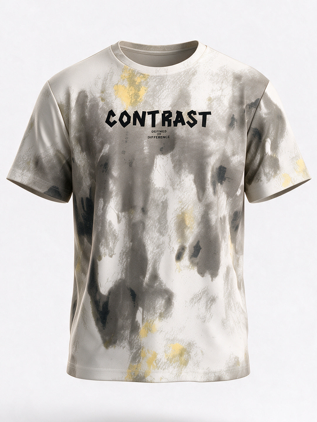 Men's Blended Printed Round Neck Regular Fit T-Shirt