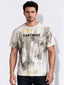 Men's Blended Printed Round Neck Regular Fit T-Shirt