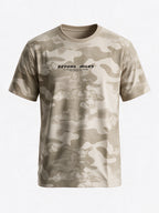 Men's Blended Printed Round Neck Regular Fit T-Shirt