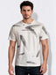 Men's Blended Printed Round Neck Regular Fit T-Shirt