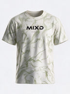 Printed Round Neck Blended Regular Fit T-Shirt