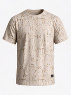 Burnout Round Neck Blended Regular Fit T-Shirt