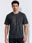 Men's Cotton Blend Printed Round Neck Regular Fit T-Shirt