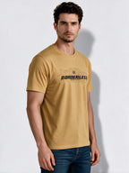 Men's Cotton Blend Printed Round Neck Regular Fit T-Shirt
