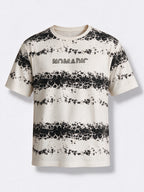 Men's Blended Printed Round Neck Regular Fit T-Shirt
