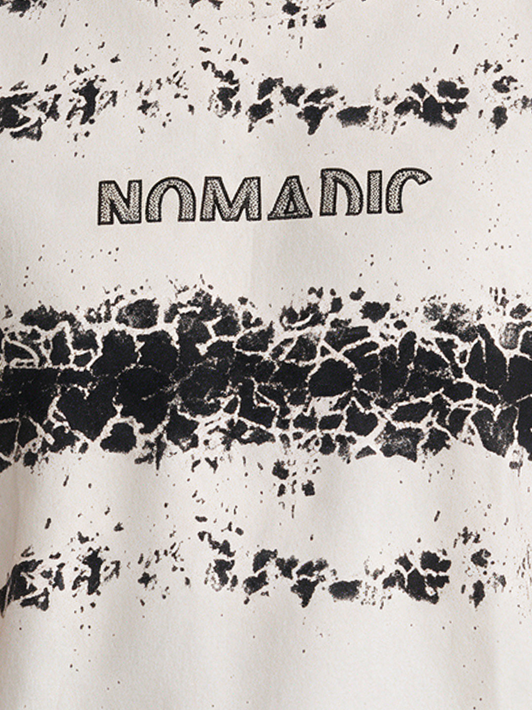 Men's Blended Printed Round Neck Regular Fit T-Shirt