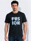 Men's Cotton Blend Printed Round Neck Regular Fit T-Shirt