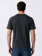 Men's Cotton Blend Printed Round Neck Regular Fit T-Shirt