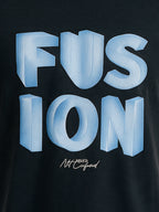 Men's Cotton Blend Printed Round Neck Regular Fit T-Shirt