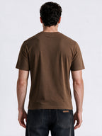 Men's Cotton Blend Printed Round Neck Regular Fit T-Shirt