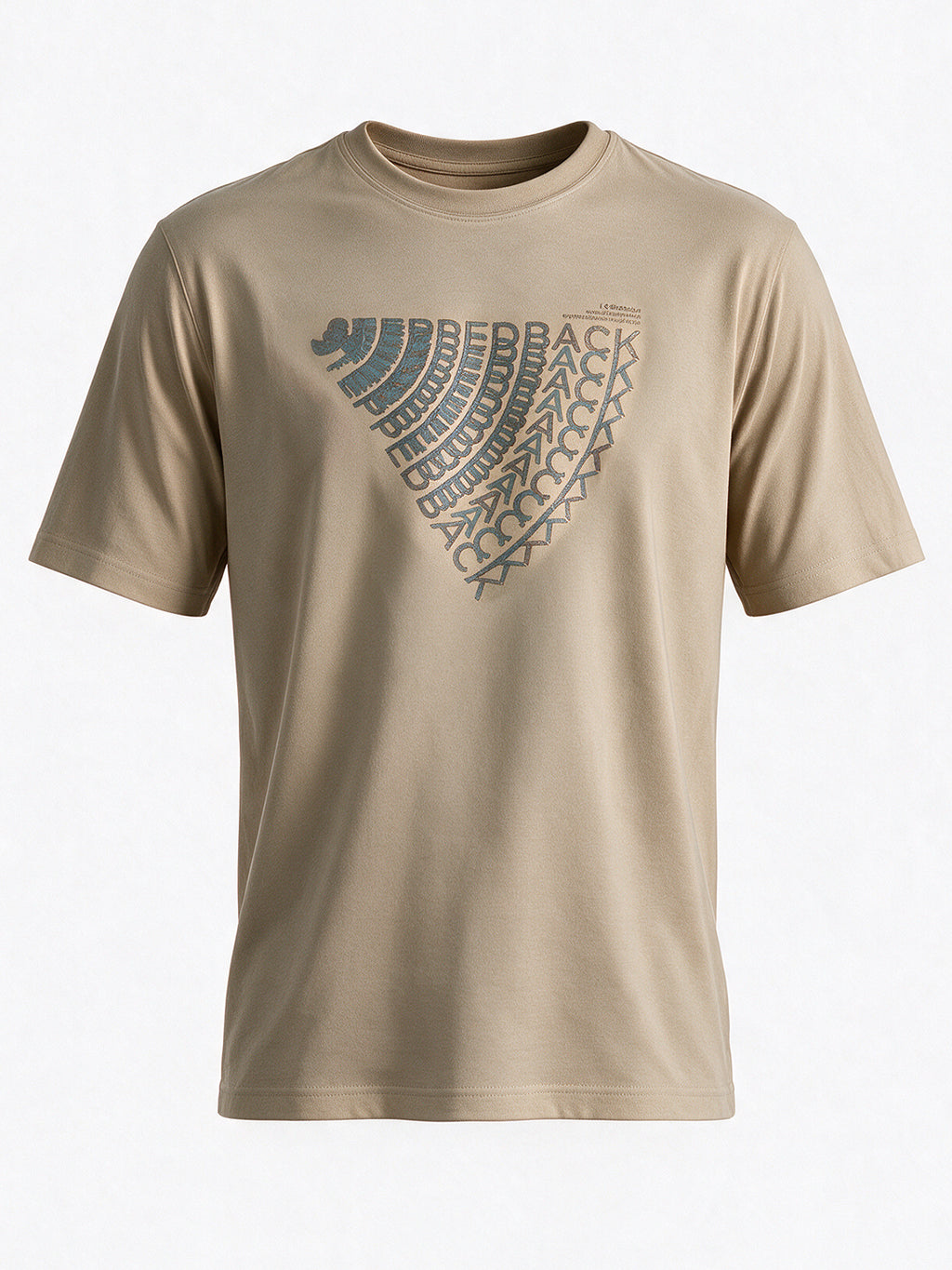 Men's Cotton Blend Printed Round Neck Regular Fit T-Shirt