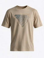 Men's Cotton Blend Printed Round Neck Regular Fit T-Shirt