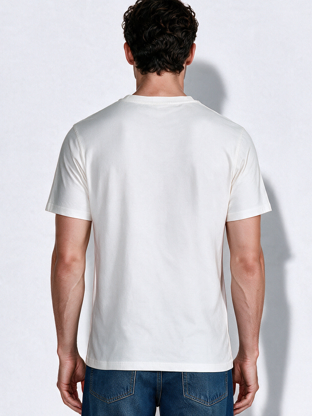 Men's Cotton Blend Printed Round Neck Regular Fit T-Shirt