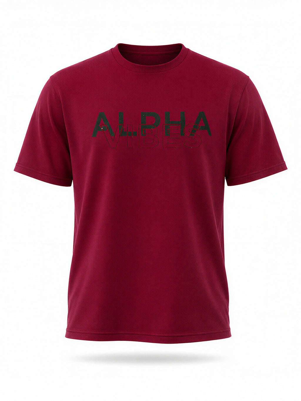 Overlapping Typography Printed T-shirt