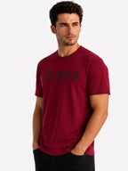 Overlapping Typography Printed T-shirt