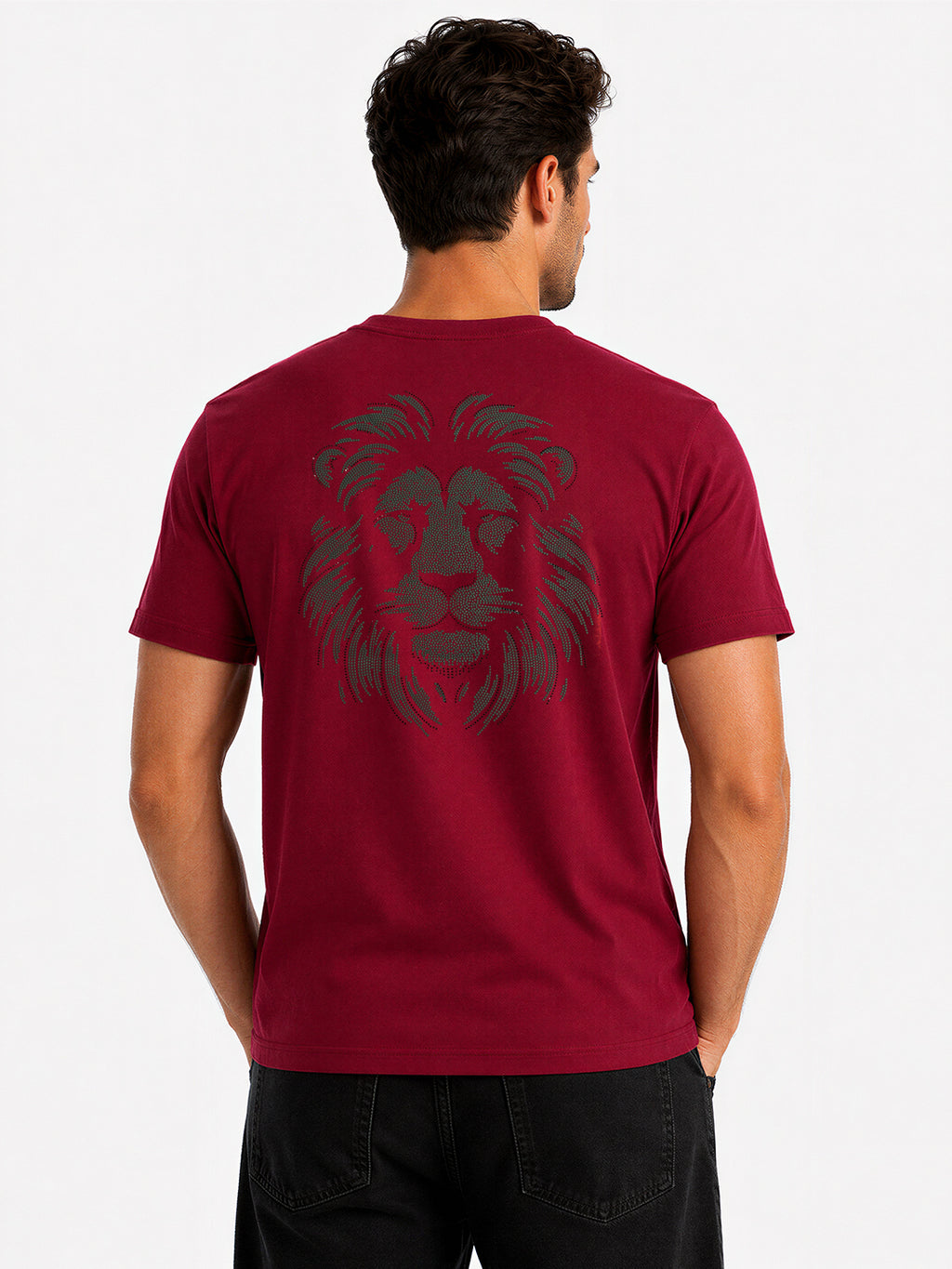 Overlapping Typography Printed T-shirt