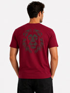 Overlapping Typography Printed T-shirt