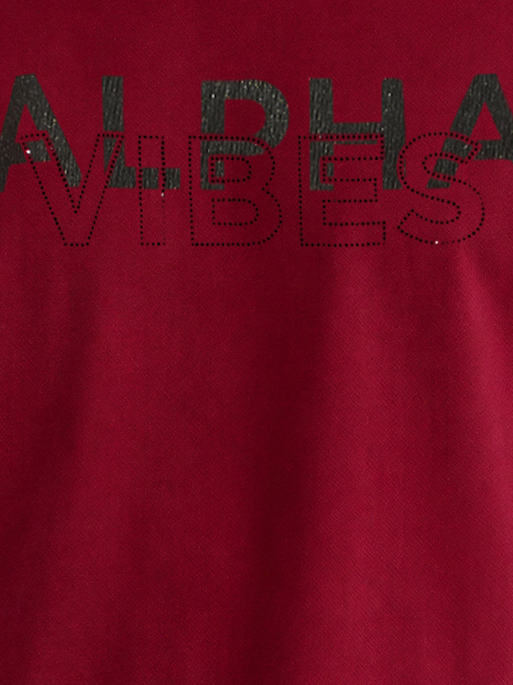 Overlapping Typography Printed T-shirt