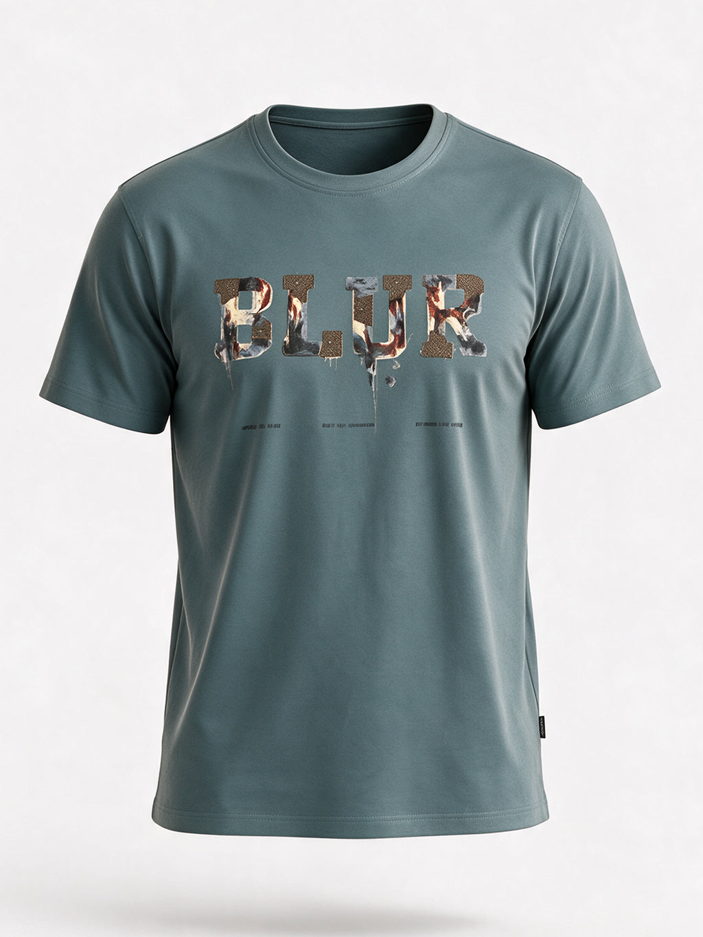Men's Printed Round Neck Regular Fit T-Shirt