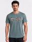 Men's Printed Round Neck Regular Fit T-Shirt