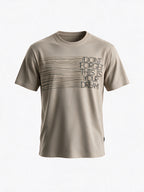 Men's Cotton Blend Printed Round Neck Regular Fit T-Shirt
