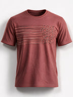 Men's Cotton Blend Printed Round Neck Regular Fit T-Shirt