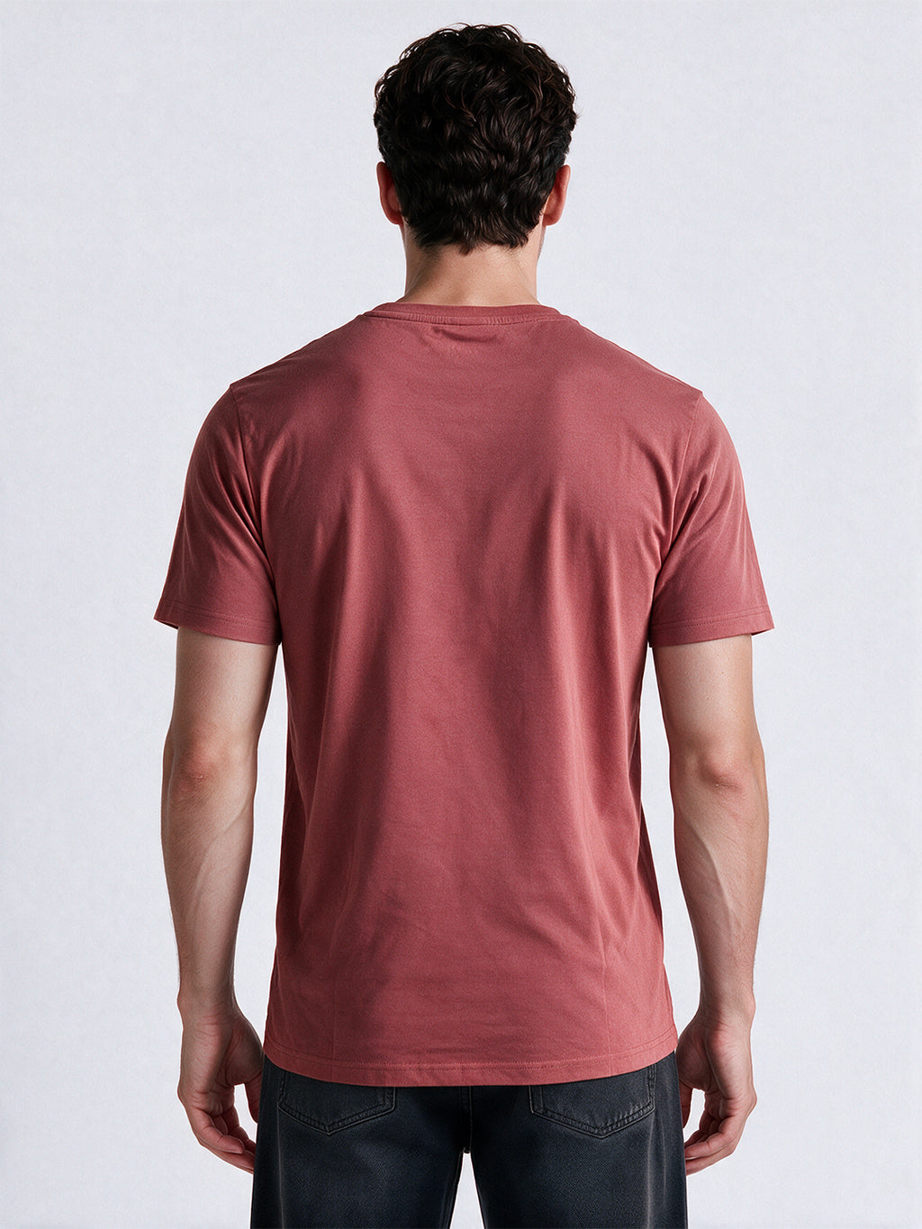 Men's Cotton Blend Printed Round Neck Regular Fit T-Shirt