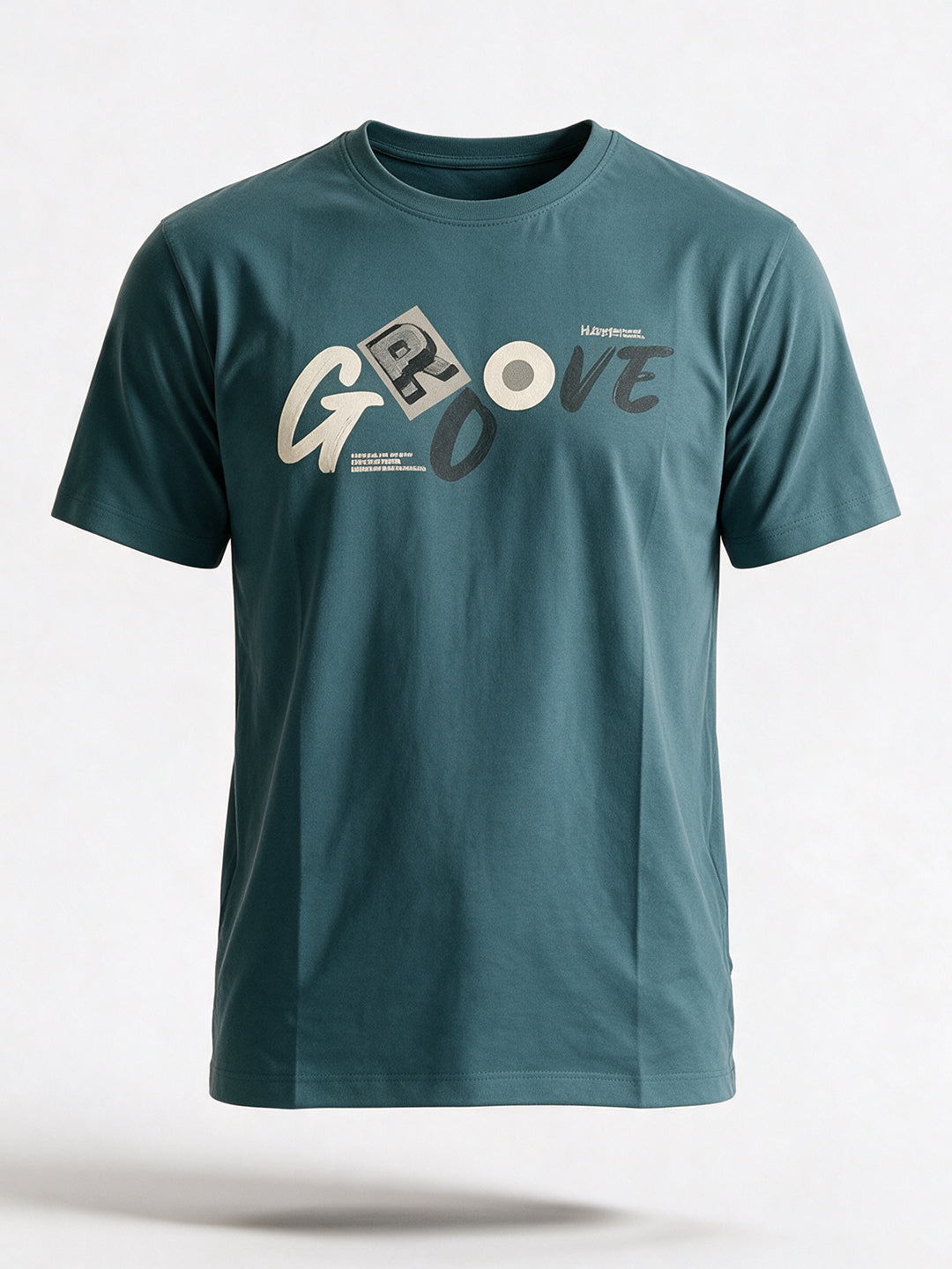 Men's Printed Round Neck Regular Fit T-Shirt