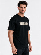 Men's Blended Printed Round Neck Regular Fit T-Shirt