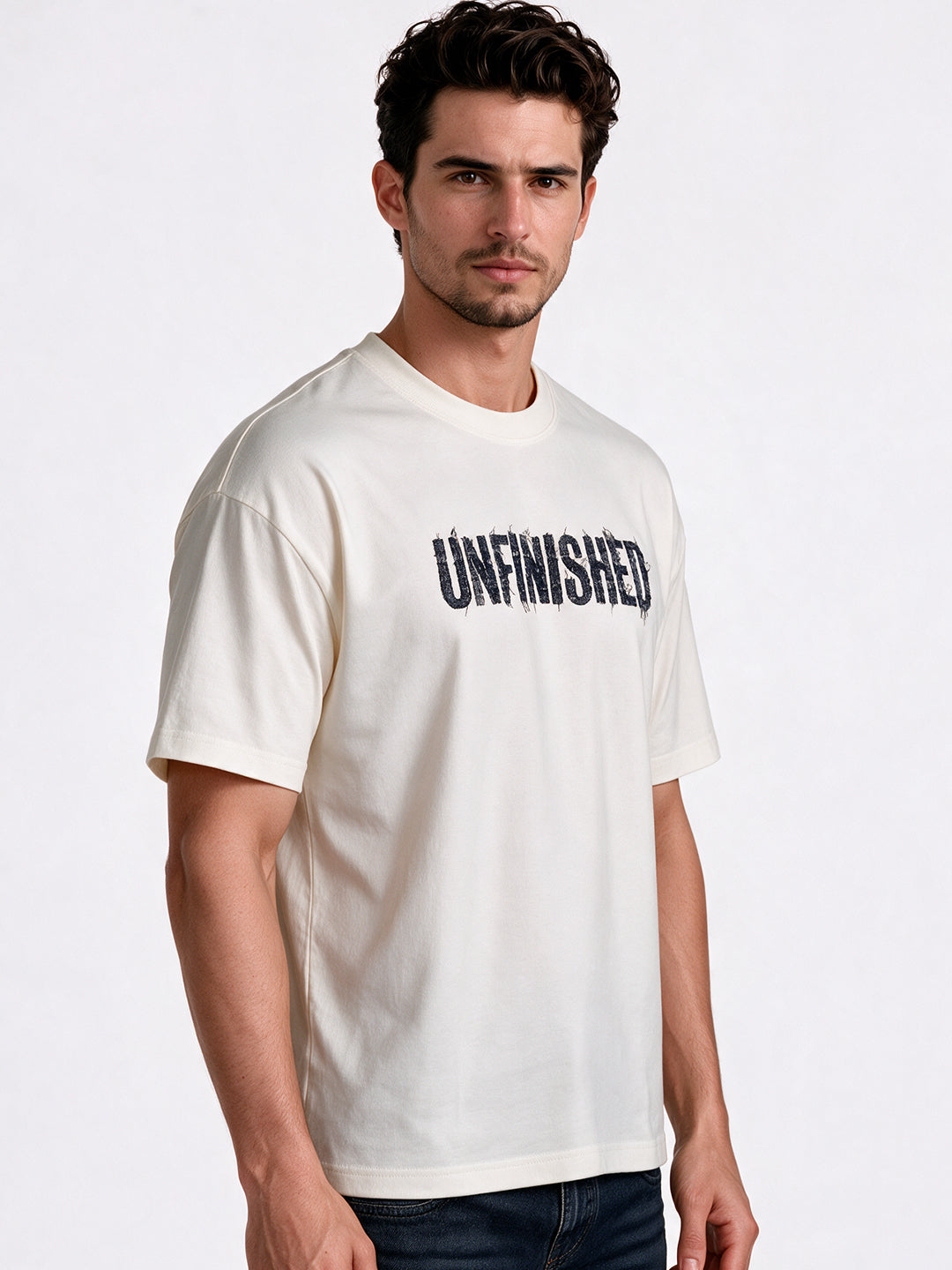 Men's Printed Round Neck Regular Fit T-Shirt