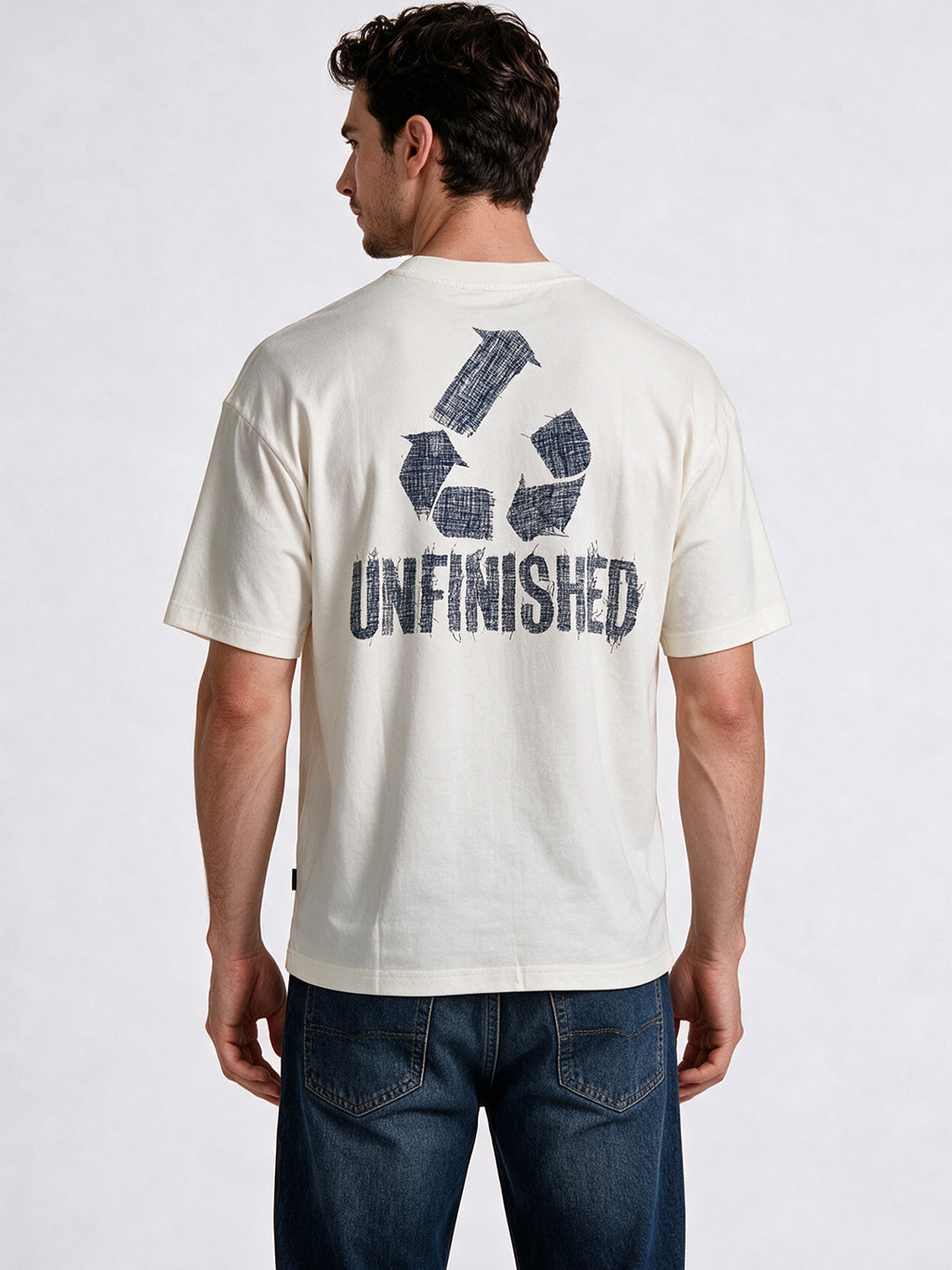 Men's Printed Round Neck Regular Fit T-Shirt