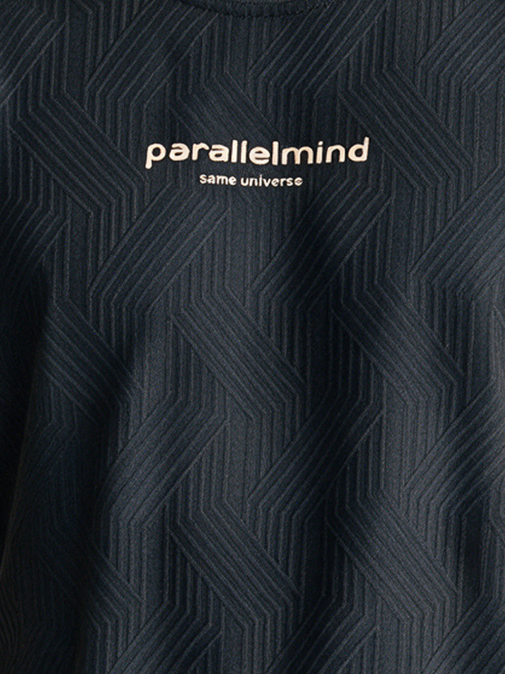 Men's Blended Jacquard Round Neck Regular Fit T-Shirt