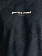 Men's Blended Jacquard Round Neck Regular Fit T-Shirt