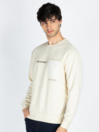 Mens Colorblocked Round Neck Full Sleeve T-Shirt