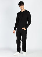 Men's Solid Round Neck Full Sleeve T-Shirt