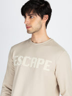 Mens Printed Round Neck Full Sleeve T-Shirt