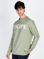 Mens Printed Round Neck Full Sleeve T-Shirt
