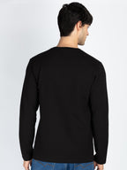 Mens Printed Round Neck Full Sleeve T-Shirt