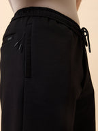 Men's Solid Regular Fit Drawstring Shorts