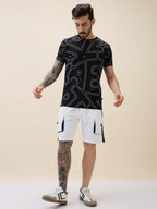Men's Solid with Side Pockets Summer Drawstring Shorts