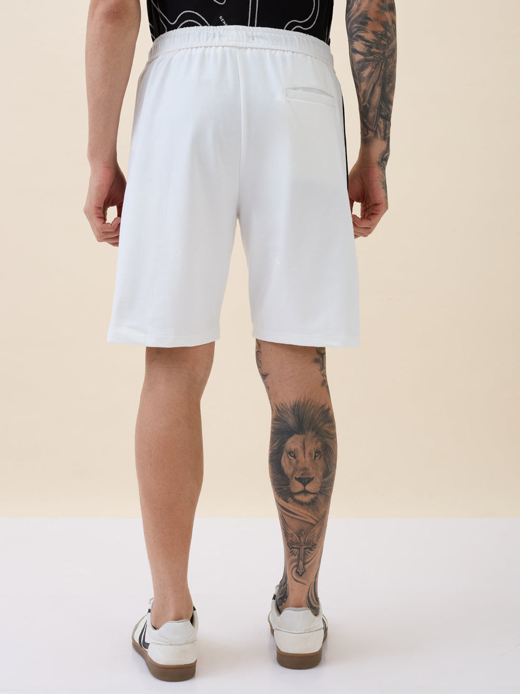 Men's Solid with Side Pockets Summer Drawstring Shorts