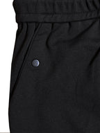 Black Textured Drawstring Shorts